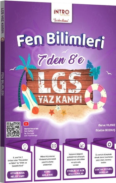 7 den 8 e LGS Fen Bilimleri Yaz Kampı İntro Yayınları ürün görseli 1