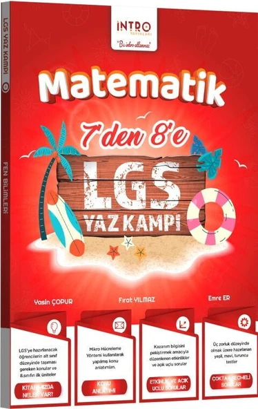 7 den 8 e LGS Matematik Yaz Kampı İntro Yayınları ürün görseli 1