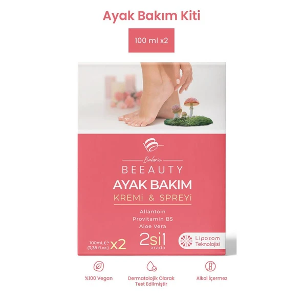Balen’s Beeauty Ayak Bakım Kremi - Spreyi (İkili Set) 100 Ml*2 ürün görseli 1