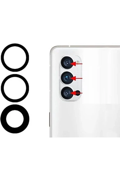 Oppo Reno 4 Uyumlu Kamera Camı ürün görseli 1