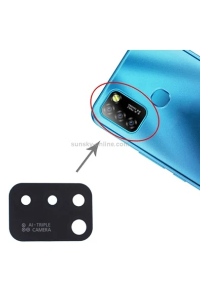 infinix Hot 10 Lite Uyumlu Kamera Camı ürün görseli 1