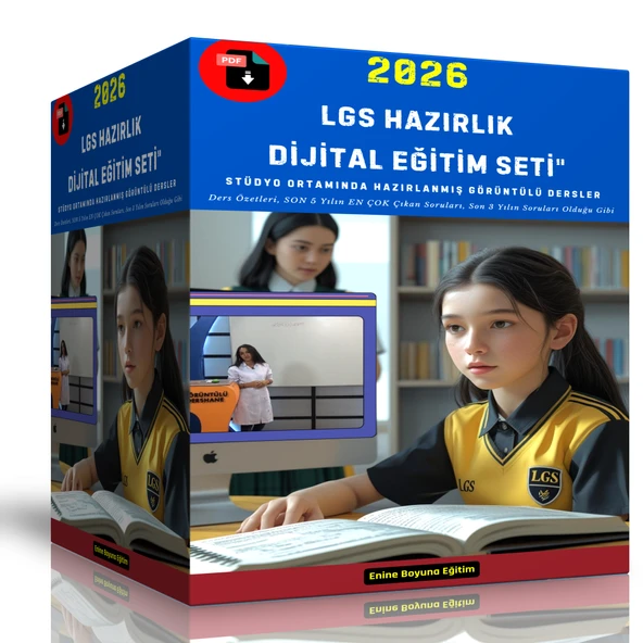 2026 LGS Dijital Eğitim Seti (PDF ve Görüntülü) ürün görseli 1