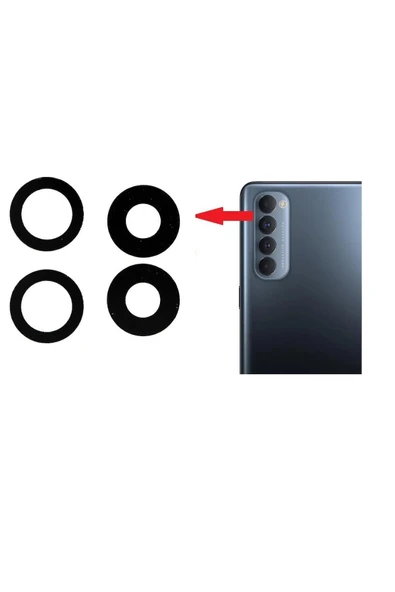 Oppo Reno 4 Pro İle Uyumlu Kamera Camı ürün görseli 1