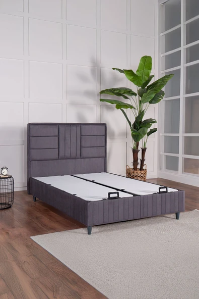 Kilim Mobilya  PREMİUM BAMBOO SLEEPY BAŞLIK Gri (Baza ve Yatak Dahil Değildir) 150X200 ürün görseli 1