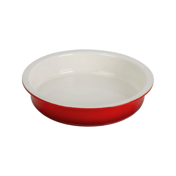 Lava Döküm Yuvarlak Gastronomi Küvet Ölçü 30 cm.  Kırmızı ürün görseli 1