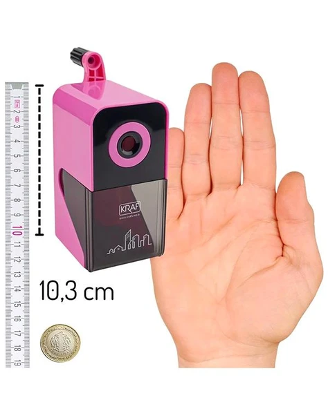 Kraf Kollu Kalemtraş Pembe 700G - Resim 3