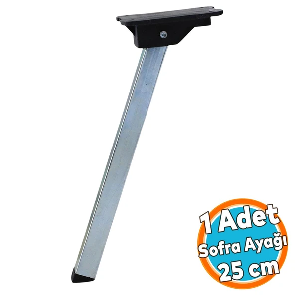 Metal Sofra Ayağı 25 cm Plastik Siyah Taban Katlanır Yer Sofrası Sini Altı Mobilya Ayak Sehpa Masa ürün görseli 1