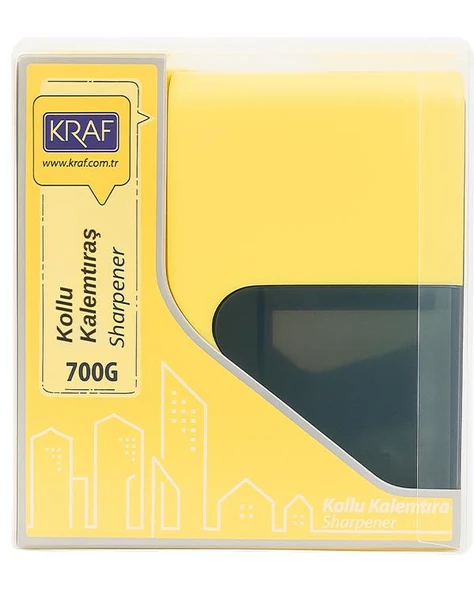 Kraf Kollu Kalemtraş Sarı 700G ürün görseli 1