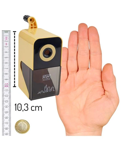 Kraf Kollu Kalemtraş Sarı 700G - Resim 3