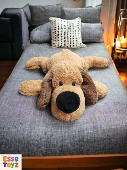 50 cm Yatan Köpek Peluş Oyuncak – Yumuşak Uyku ve Oyun Arkadaşı Peluş Yastık | Çocuklar İçin Sevimli ve Güvenli Hediye ürün görseli 1