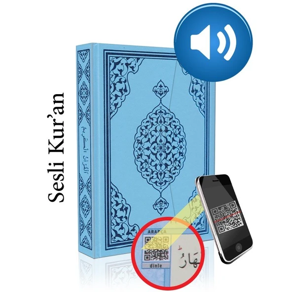Kuranı Kerim Bilgisayar Hatlı Mavi Renk Orta Boy ürün görseli 1