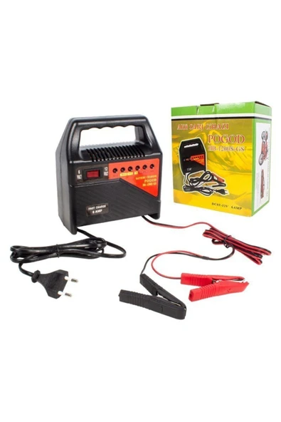 Powermaster Pogod Hb-1260s-gs 6 Volt - 12 Volt 6 Amper Ledli Göstergeli Akü Şarj Cihazı ürün görseli 1