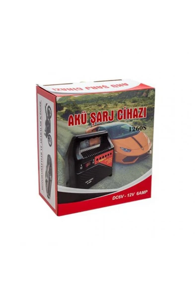 Çınar Elif Çınarcık Tk Araç Motosiklet Akü Şarj Cihazı DC 6V 12 Volt 6 Amper HB- ürün görseli 1