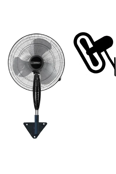 Depolife Duvar Montajlı Hava Vantilatörü 3 Kademe Hız Ayarlı Pervane 45w Sağ Sol Salınım ürün görseli 1