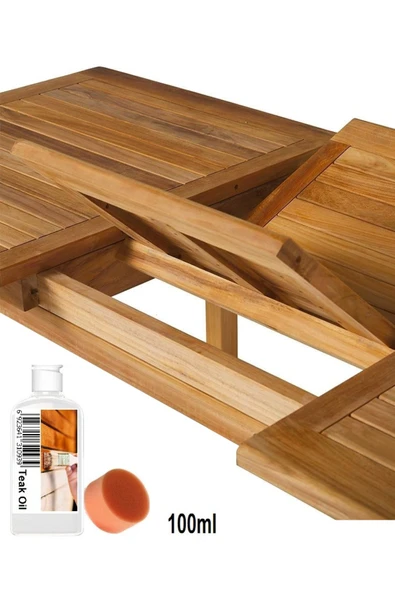 Depolife Ahşap Koruyucu Tik Yağı Teak Oil Protect 100ml Koruyucu Renksiz iroko Maun Gül tik yag Ahşap Koruma ürün görseli 1