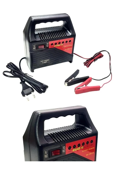 Depolife Araba Motosiklet Tekne Aküleri Akülü çocuk araçları için 6 volt ve 12 Volt Akü Şarj Cihazı Korumalı ürün görseli 1