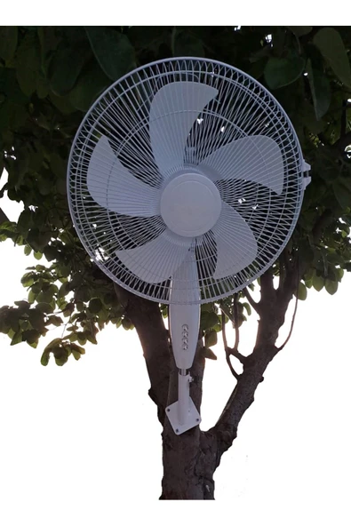 Depolife Duvar Montajlı Hava Vantilatörü 3 KademeHhız Ayarlı Pervane Sağ Sol Dönme 55w Beyaz 5 Kanat ürün görseli 1