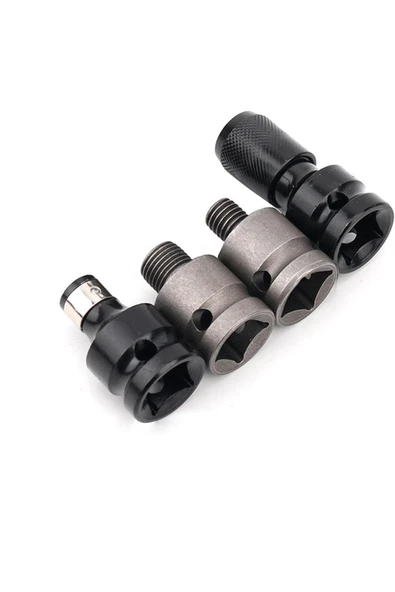 Depolife Torklu Somun Sıkma Bijon Sökme Darbeli Matkap için Bits Adaptörü 4lü Set Yaylı Ağır hizmet Mandreni ürün görseli 1