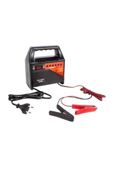 FullYedek Pogod 220 Volt - 12 Volt - 6 Volt 6 Amper Ledli Göstergeli Akü Şarj Cihazı Hb-1260s-gs ürün görseli 1