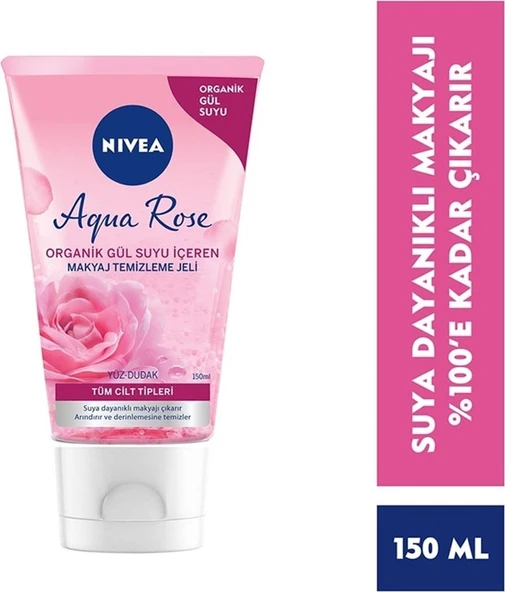 Nivea Aqua Rose Organik Gül Suyu Içeren Makyaj Temizleme Jeli 150 ml ürün görseli 1