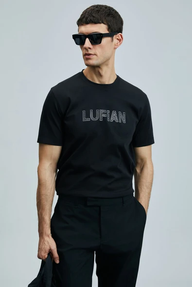 Lufian Minimalist Oversize Yuvarlak Yaka Kısa Kol Erkek T-Shirt ürün görseli 1