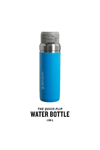 Stanley The Quick Flip Azur Mavisi 1.06 lt Çelik Termos - Resim 2