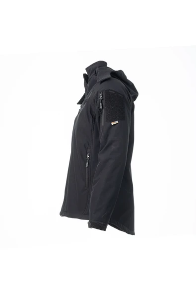 KARCAMP 331 MODEL KAMUFLAJ DOUBLE SOFTSHELL MONT (SİYAH) - Resim 3