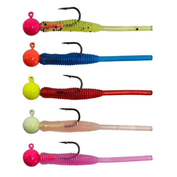 Kendo Hook Worm CY091 Jighead+Lrf Silikonu 1.5gr+4.5cm ürün görseli 1