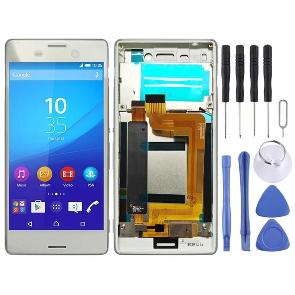 Cbtx Sony Xperia M4 Aqua Beyaz Uyumlu Çerçeveli Lcd Ekran Sayısallaştırıcı Tam Montaj ürün görseli 1