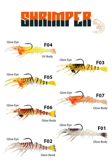 Fujin Shrimper 75mm 8.5gr Silikon Karides Yem ürün görseli 1