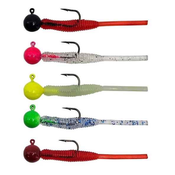 Kendo Hook Worm CY092 Jighead+Lrf Silikonu 2gr+4.5cm ürün görseli 1