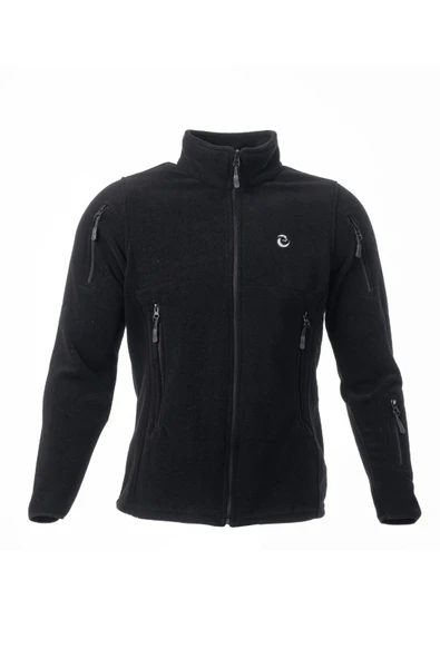 KARCAMP 361 MODEL LOGOLU SİYAH 5 CEPLİ POLAR MONT ürün görseli 1