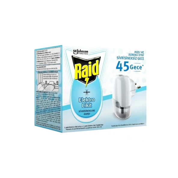 Raid Elektro Likit Sivrisineklere Karşı 45 Gece Isıtıcı + Şişe ürün görseli 1