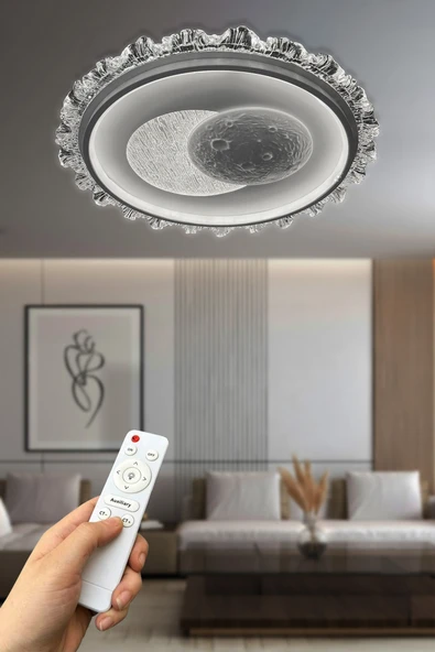 Rena Plafonyer Kumandalı Led Avize - Resim 2