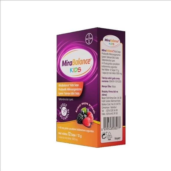 Mirabalance Kids Probiyotik 12 Saşe - Resim 3
