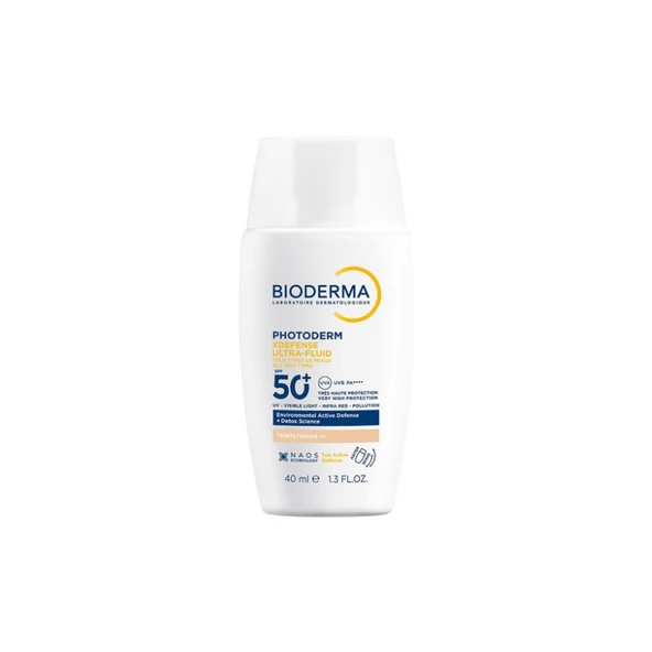 Bioderma Photoderm XDefense Ultra-Fluid SPF50+ Güneş Kremi No:01 Very Light 40 ml ürün görseli 1