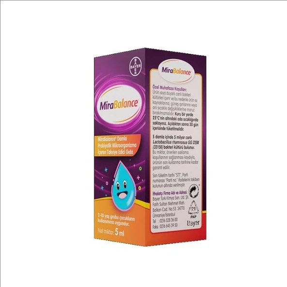 Mirabalance Probiyotik Damla 5 ml - Resim 3
