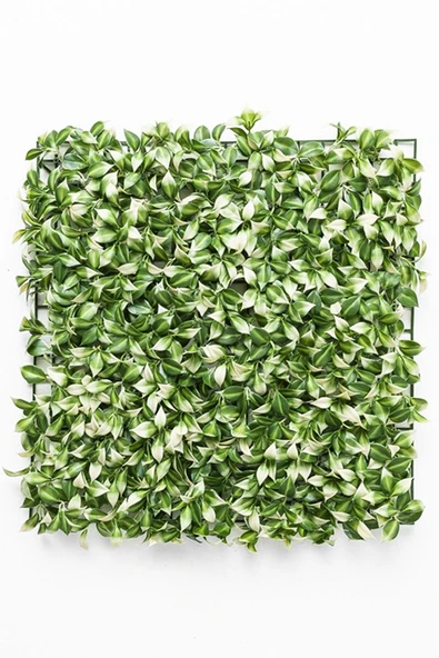 Güleç Yapay Çiçek Yapay Duvar Paneli Uv Korumalı Limon Dalı Yeşil Beyaz 50*50 ürün görseli 1