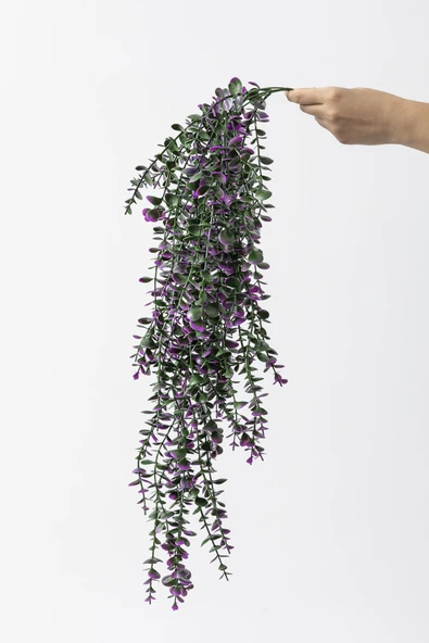 Güleç Yapay Çiçek Yapay Okaliptus Sarmaşık Uv Korumalı Mor 90 Cm 5 Dal ürün görseli 1