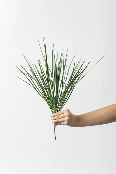 Yapay Saz Demeti Açık Yeşil 50 Cm 7 Dal(Uv) ürün görseli 1