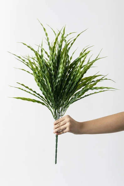 Güleç Yapay Çiçek Yapay Büyük Saz Demeti Açık Yeşil 60 Cm 10 Dal ürün görseli 1