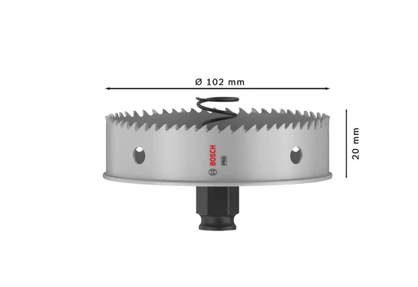 BOSCH PRO MM PC-PLUS DELIK ACMA TEST.102 MM - Resim 3