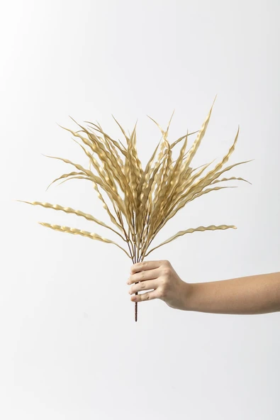 Yapay Saz Demeti Gold 50 Cm 7 Dal(Uv) ürün görseli 1