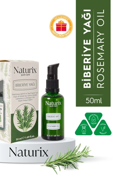 Biberiye Yağı %100 Doğal Dökülme Karşıtı, Saç Uzamasını Destekleyici ve Kepek Önleyici - 50 ml ürün görseli 1