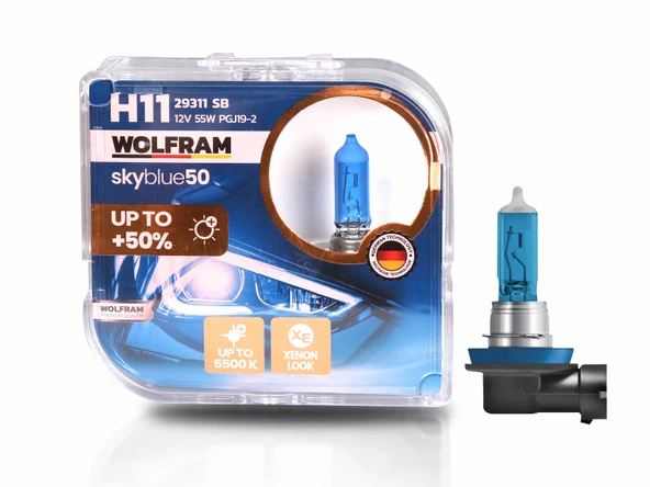 H11 12V 55W BEYAZ ISIK 5500K ürün görseli 1