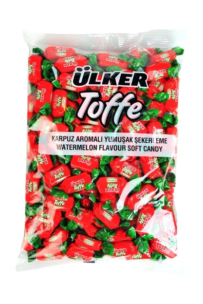 Ülker Toffe Karpuz Aromalı Yumuşak Şeker 1000 Gr ürün görseli 1