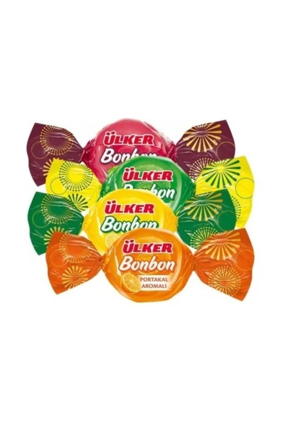 Ülker Bonbon Çilek, Limon, Elma, ve Portakal Aromalı Şekerlemeler 1000 g ürün görseli 1