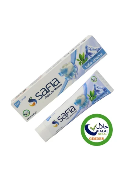 Helal Sertifikalı Diş Macunu Safia Yeşilçay + Himalaya Tuzu 100 ml. ürün görseli 1