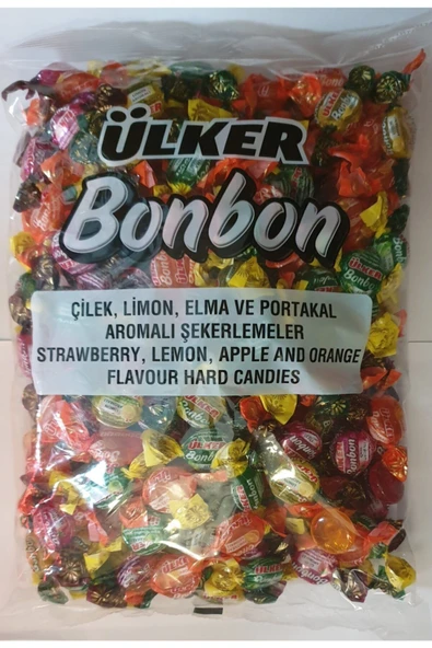 Ülker Bonbon Karışık Cam Şeker 1000 Gr ürün görseli 1