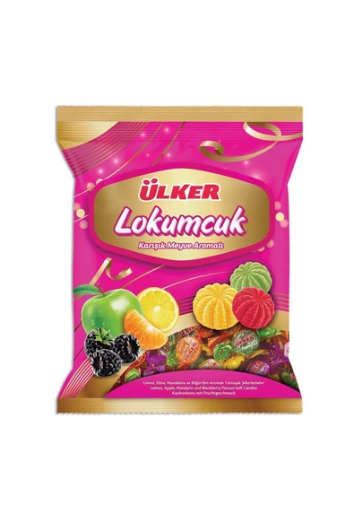 Ülker Lokumcuk Karışık Meyveli Yumuşak Şeker 350 gr ürün görseli 1